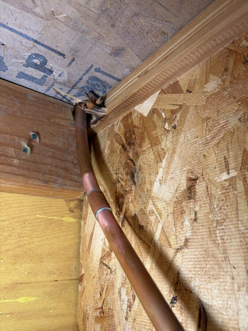 Completed copper water line repair by Hydro Plumbing in Murrieta California