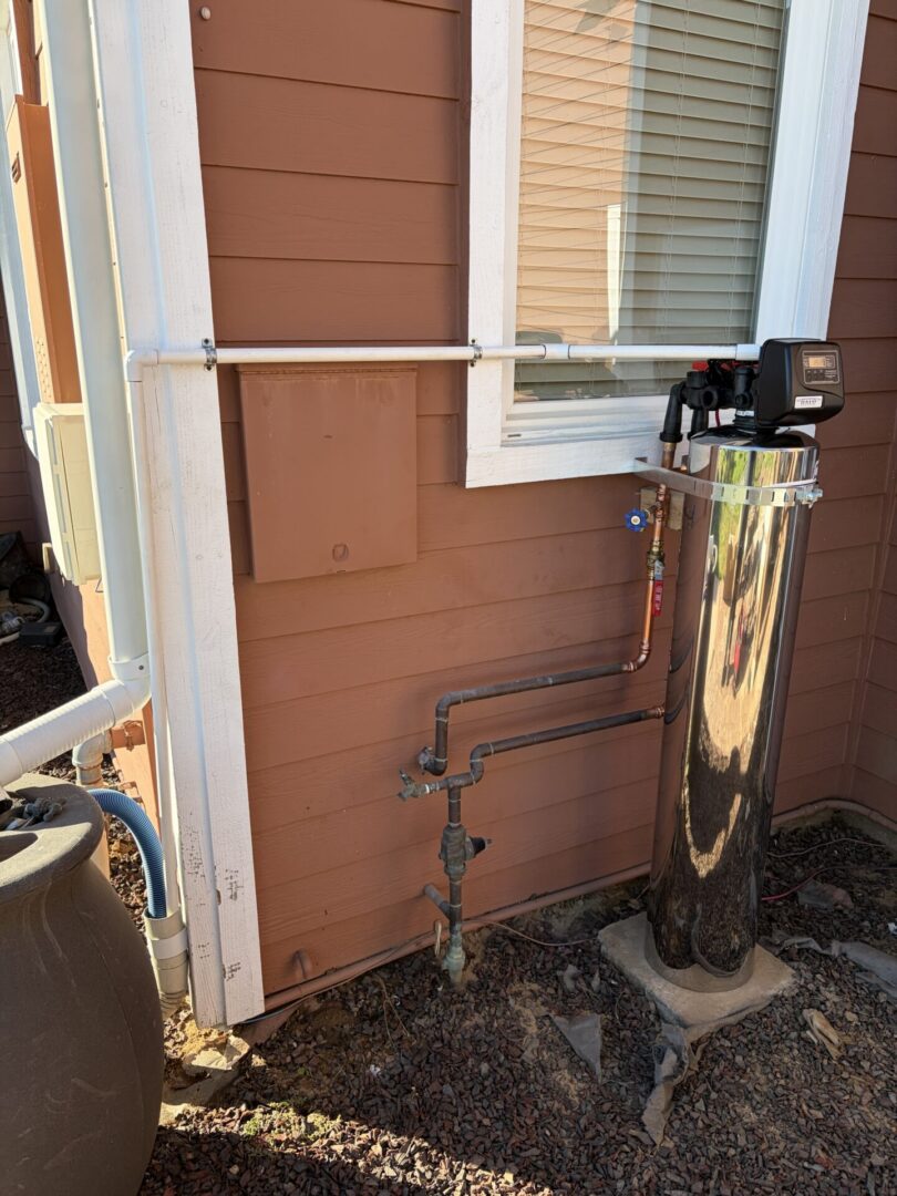 New whole-home water filtration system professionally installed by Hydro Plumbing in Temecula California