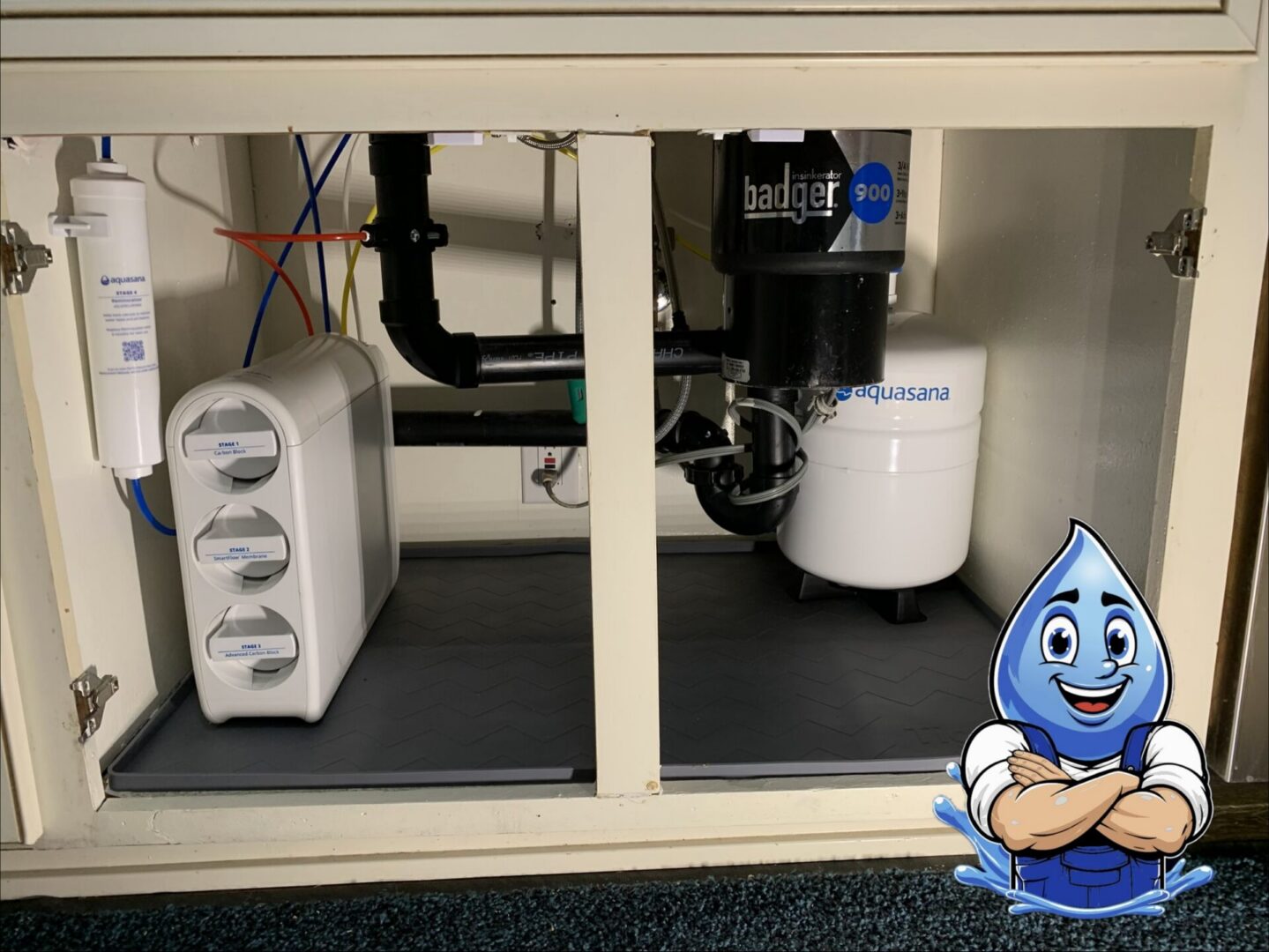 Reverse osmosis water filtration installation by Hydro Plumbing in Temecula California